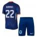 Maillot de foot Pays-Bas Denzel Dumfries #22 Extérieur vêtements enfant Europe 2024 Manches Courtes (+ pantalon court)